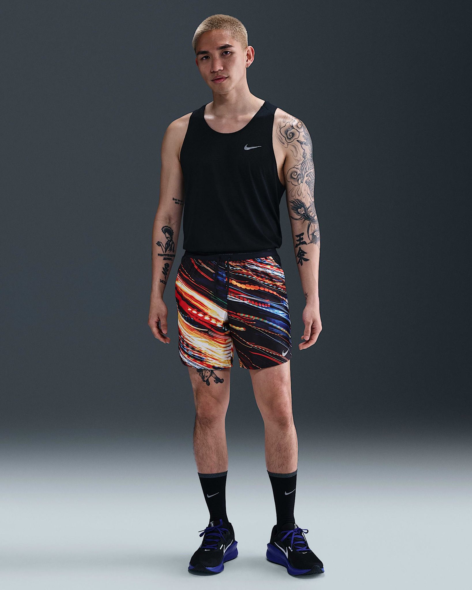 Nike - Quần ngắn thể thao Nam Stride Men's Dri-FIT Briefs-Lined Running Shorts