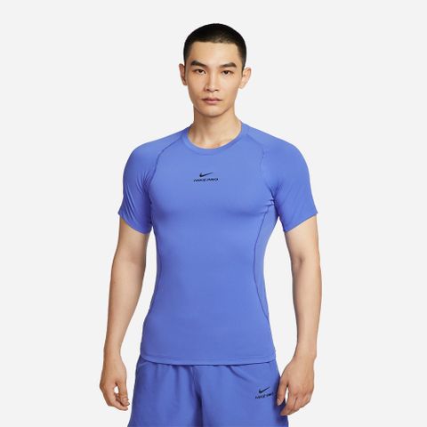 Nike - Áo ôm tay ngắn tập luyện Nam Men's Pro Training Dri-Fit Short-Sleeve T-Shirt - Blue