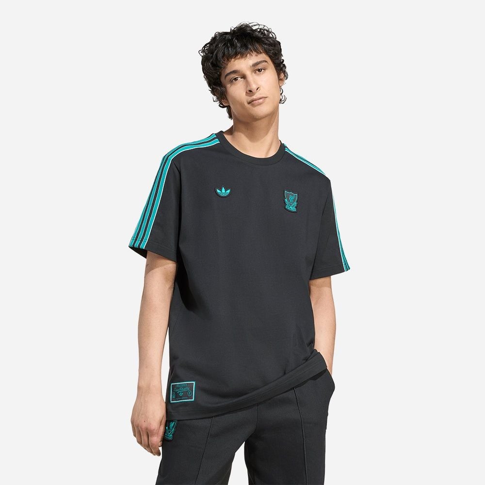 adidas - Áo thun đá banh Nam Men's Adidas Liverpool Fc Terrace Icons T-Shirt - Black