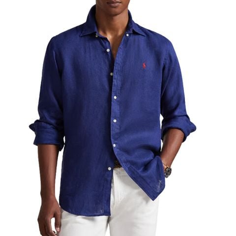Ralph Lauren - Áo Sơ Mi Tay Dài Nam Custom Fit Linen Shirt