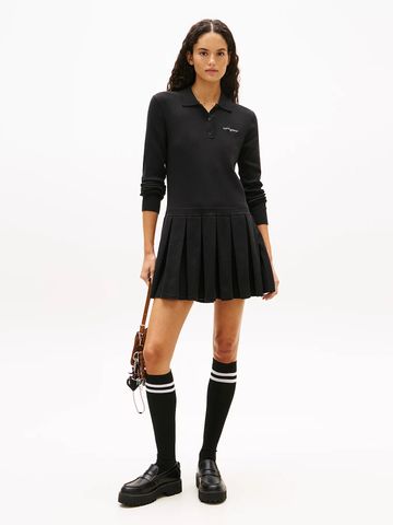 Tommy Hilfiger - Đầm Mini Nữ Logo Embroidery Pleated Mini Jumper Dress