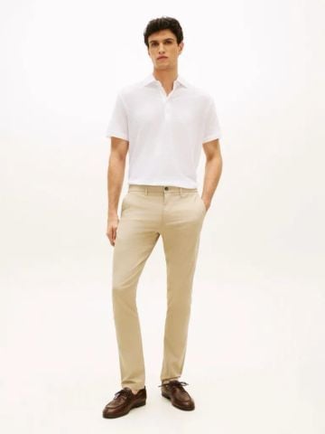 Tommy Hilfiger - Quần Kaki Dài Nam Bleecker Textured Print Slim Trousers