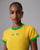 Nike - Áo Tay Ngắn Thể Thao Nữ Jordan Women's Graphic Brazil Crew-Neck Top