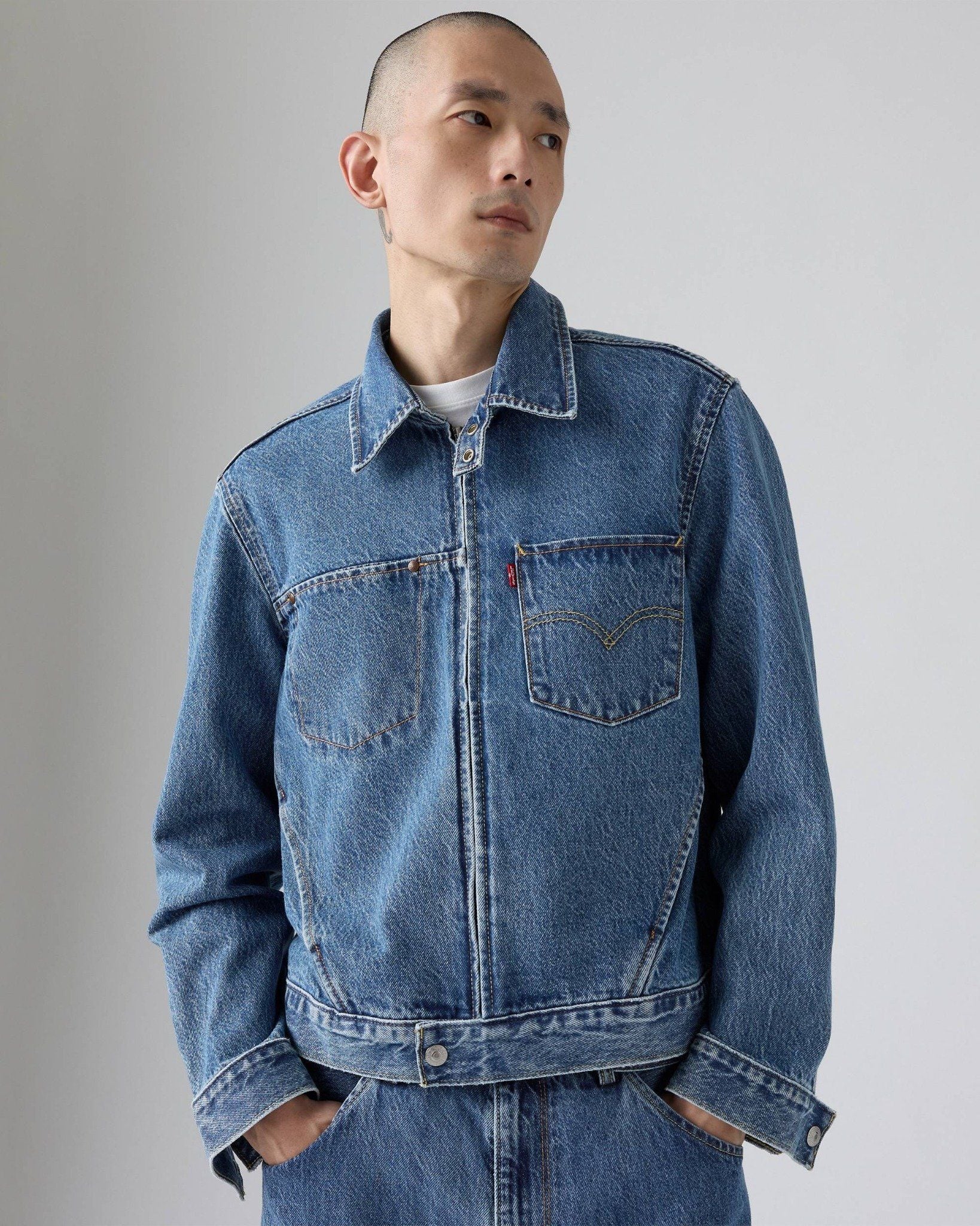 Levi's - Áo khoác jeans nam Twisted Trucker Jacket - Medium Wash