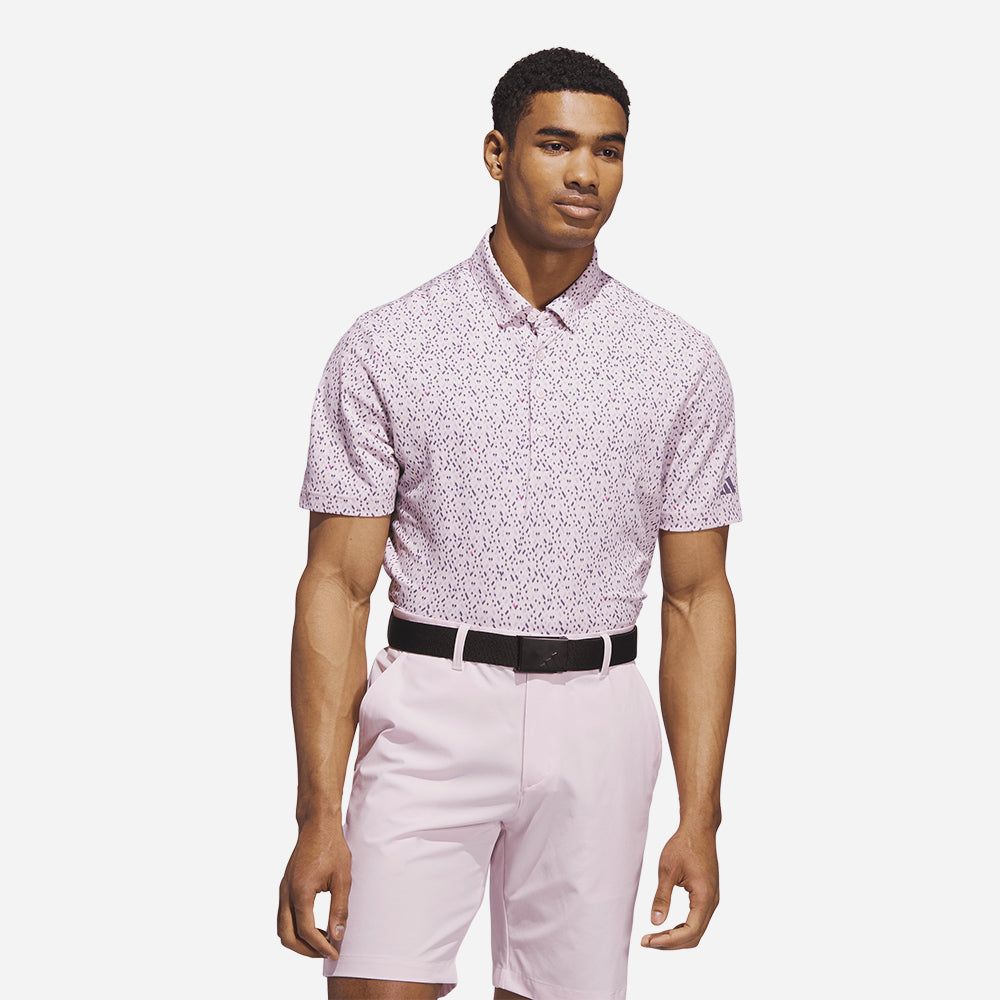 adidas - Áo thun có cổ đánh gôn Nam Men's Ultimate365 Micro Argyle Polo Shirt - Pink