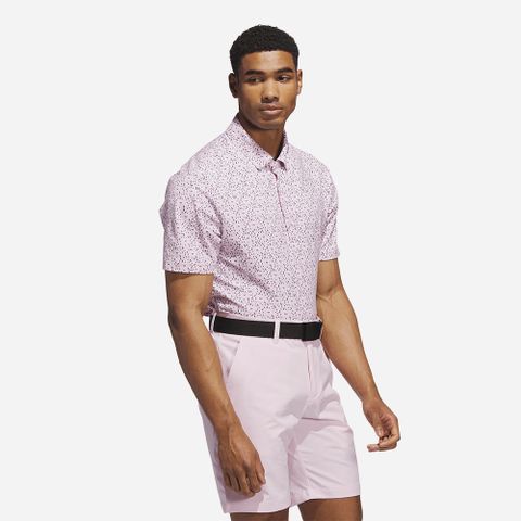 adidas - Áo thun có cổ đánh gôn Nam Men's Ultimate365 Micro Argyle Polo Shirt - Pink