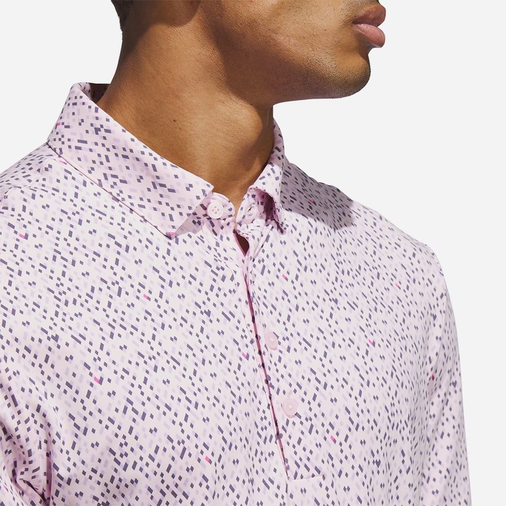 adidas - Áo thun có cổ đánh gôn Nam Men's Ultimate365 Micro Argyle Polo Shirt - Pink