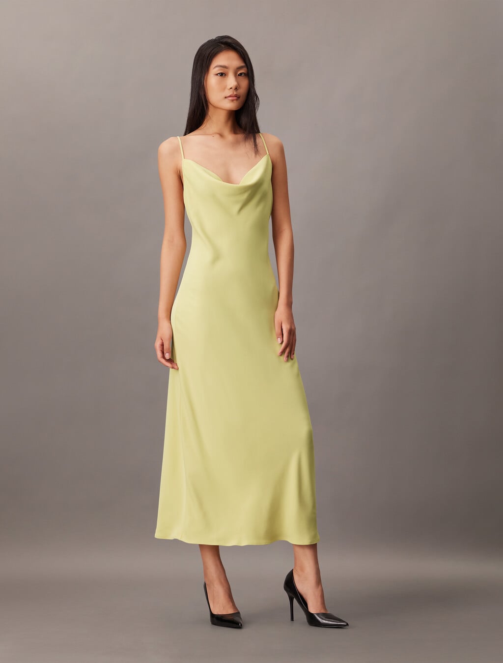 Calvin Klein - Đầm CK nữ Polyester Crepe Slip Dress