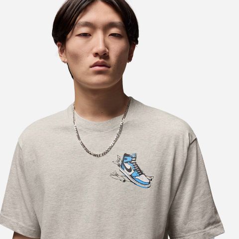 Nike - Áo thun bóng rổ Nam Men's Nike Jordan AJ1 T-Shirt - Gray