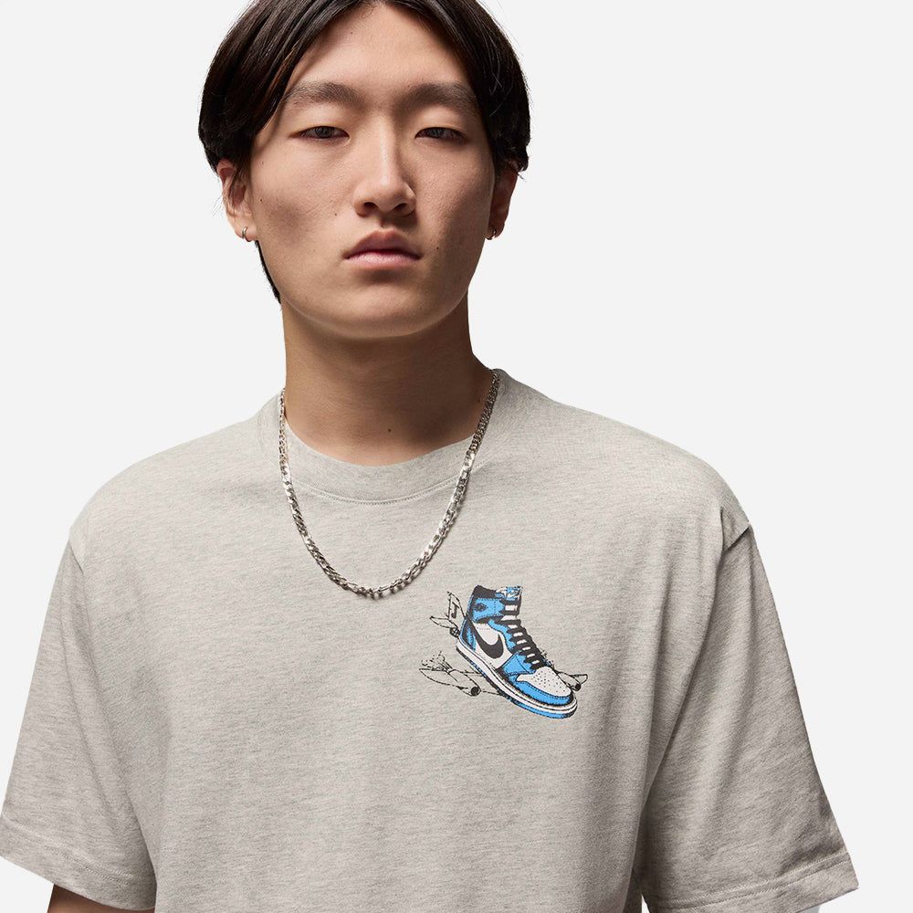 Nike - Áo thun bóng rổ Nam Men's Nike Jordan AJ1 T-Shirt - Gray