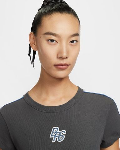 Nike - Áo tay ngắn thể thao Nữ Sportswear Women's Tight Ribbed T-Shirt
