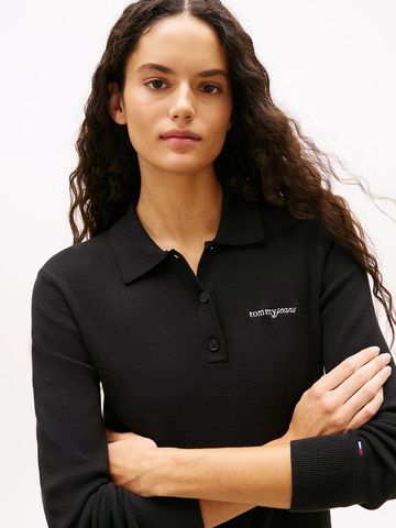 Tommy Hilfiger - Đầm Mini Nữ Logo Embroidery Pleated Mini Jumper Dress