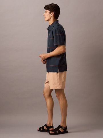 Calvin Klein - Áo polo tay ngắn nam Stripe Relaxed Polo Shirt