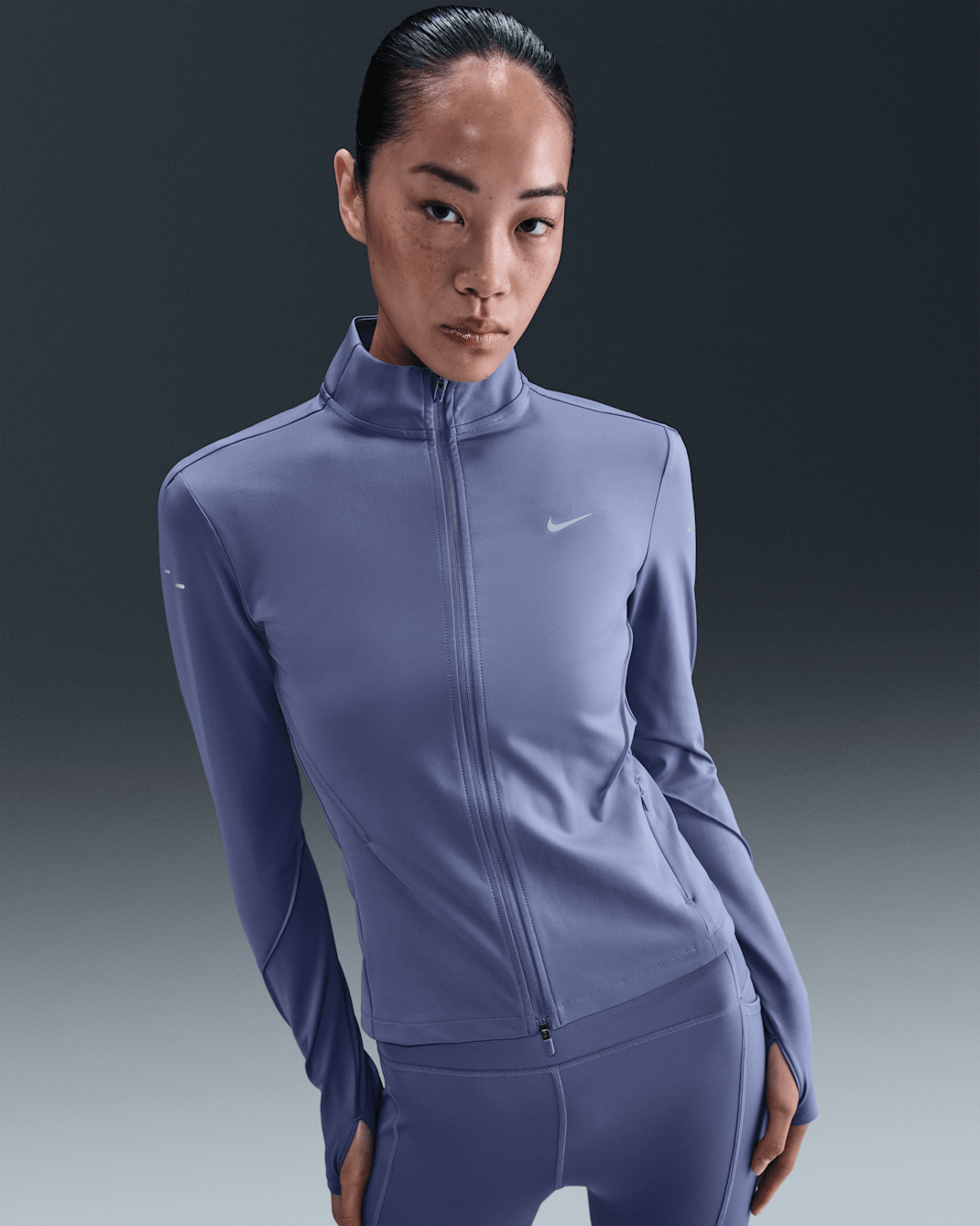 Nike - Áo khoác thể thao Nữ Swift Women's Dri-FIT Full-Zip Mid-Layer Running Top