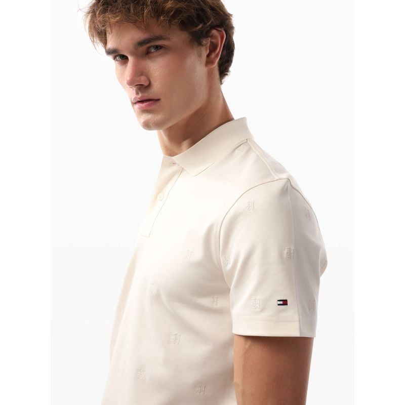 Tommy Hilfiger - Áo thun có cổ polo tay ngắn nam TH All Over Classic Fit Polo