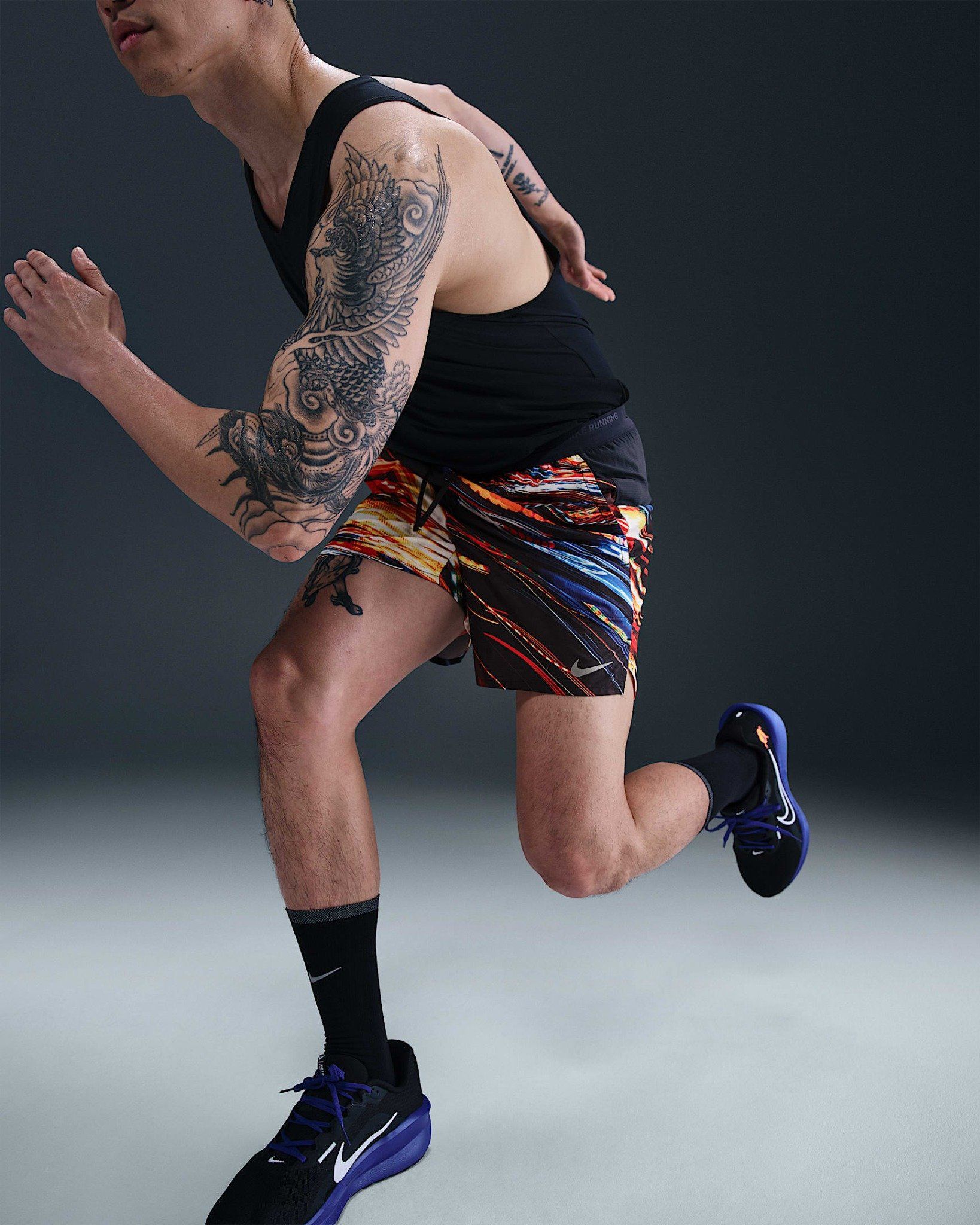 Nike - Quần ngắn thể thao Nam Stride Men's Dri-FIT Briefs-Lined Running Shorts