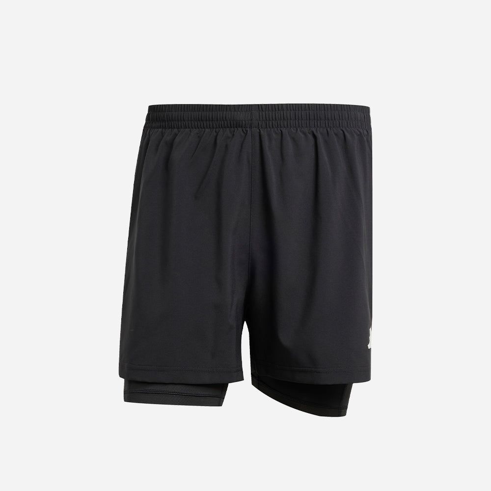 adidas - Quần ngắn chạy bộ Nam Men's Adidas Own The Run Climacool 2-In-1 Shorts - Black