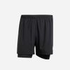 adidas - Quần ngắn chạy bộ Nam Men's Adidas Own The Run Climacool 2-In-1 Shorts - Black