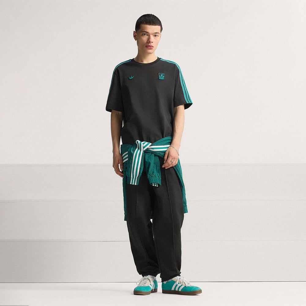 adidas - Áo thun đá banh Nam Men's Adidas Liverpool Fc Terrace Icons T-Shirt - Black