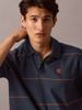 Calvin Klein - Áo polo tay ngắn nam Stripe Relaxed Polo Shirt