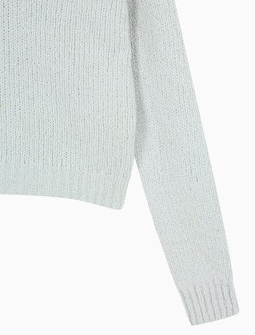 Calvin Klein - Áo len tay dài nữ Merino Wool Boucle Polo Sweater - 2