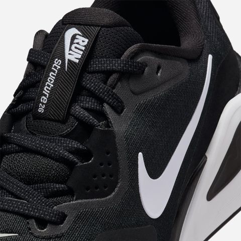 Nike - Giày chạy bộ Nữ Women's Nike Structure 26 Wide Running Shoes - Black