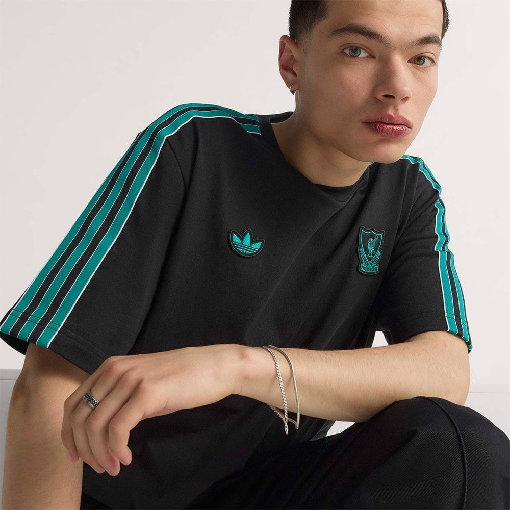 adidas - Áo thun đá banh Nam Men's Adidas Liverpool Fc Terrace Icons T-Shirt - Black