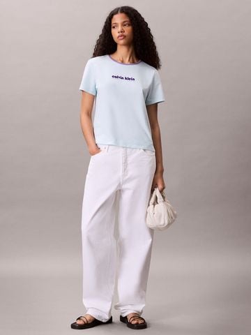 Calvin Klein - Áo phông thời trang nữ Logo Graphic Baby Tee - 2