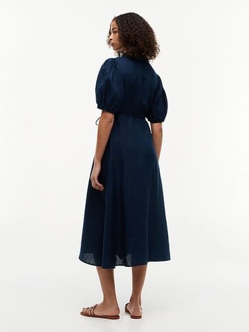 Tommy Hilfiger - Đầm Midi Nữ Pure Linen Relaxed Midi Wrap Dress - 2