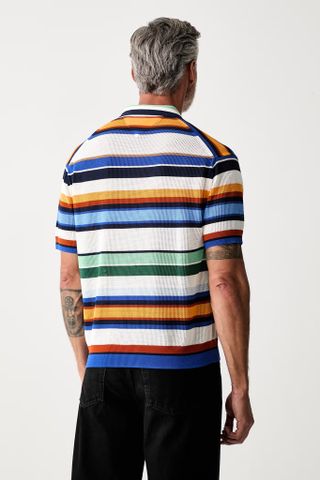Tommy Hilfiger - Áo Thun Có Cổ Nam Relaxed Fit Multicolour Stripe Polo Shirt