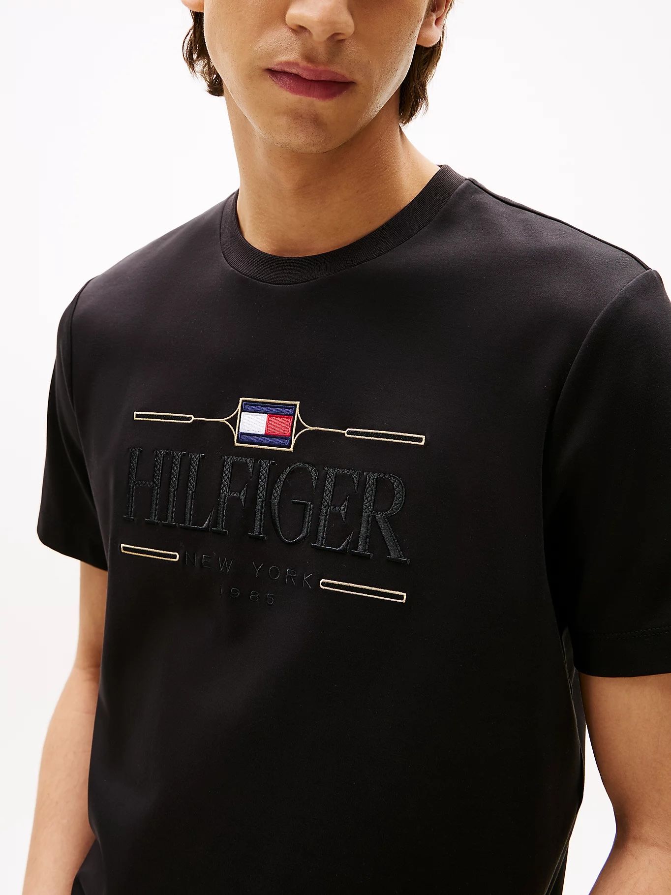 Tommy Hilfiger - Áo phông tay ngắn nam Tonal Logo Embroidery T-Shirt