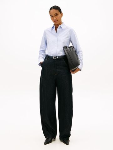 Tommy Hilfiger - Áo Sơ Mi Nữ Oxford All Over Print Relaxed Shirt