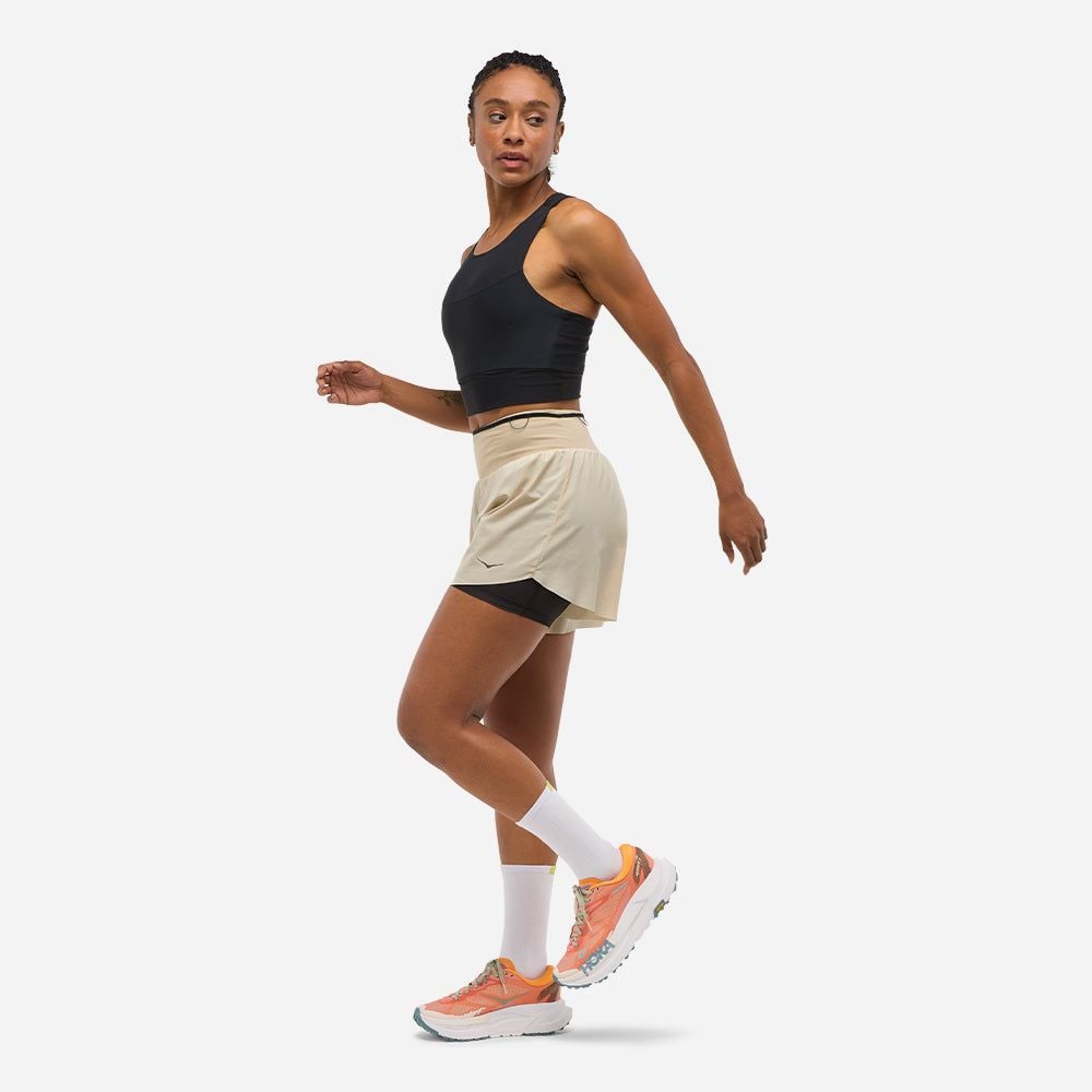 Hoka - Quần ngắn thể thao nữ Skyglide Short Running