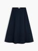 Tommy Hilfiger - Chân Váy Nữ Logo Flare Midi Skirt With Linen