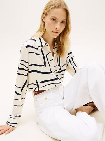 Tommy Hilfiger - Áo Sơ Mi Nữ Regular Fit Gold-Tone Button Shirt - 3