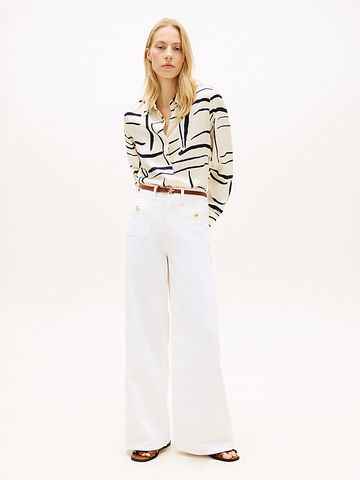 Tommy Hilfiger - Áo Sơ Mi Nữ Regular Fit Gold-Tone Button Shirt