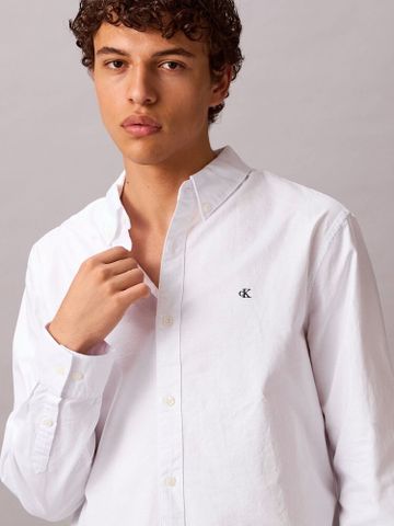 Calvin Klein - Áo sơ mi tay dài nam Solid Oxford Classic Button-Down Shirt