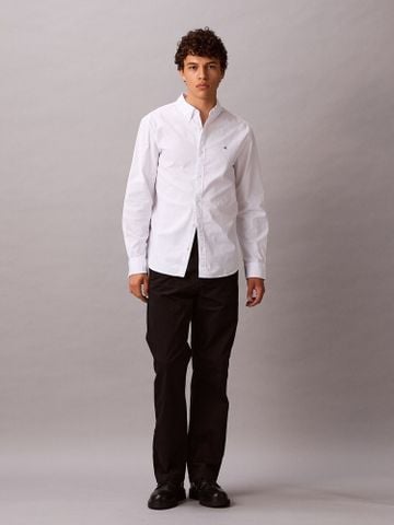 Calvin Klein - Áo sơ mi tay dài nam Solid Oxford Classic Button-Down Shirt