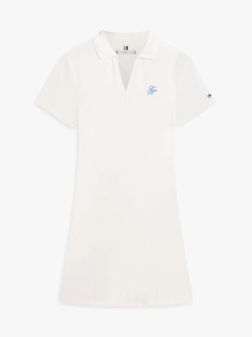Tommy Hilfiger - Đầm Polo Nữ TH Script Open Neck Polo Dress - 4
