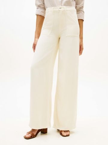 Tommy Hilfiger - Quần Jean Dài Nữ 70s High Rise Wide Leg Jeans