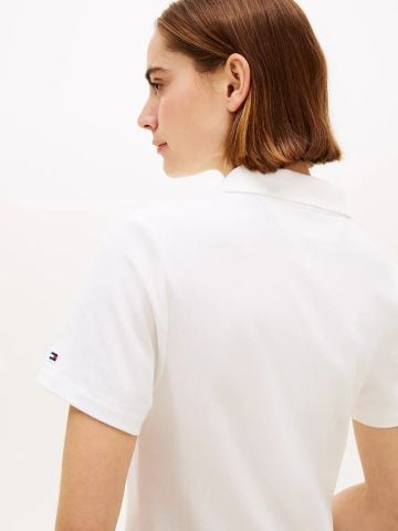 Tommy Hilfiger - Đầm Polo Nữ TH Script Open Neck Polo Dress - 3