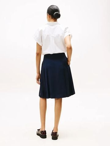 Tommy Hilfiger - Váy nữ Pleated Twill Mini Skirt - 4