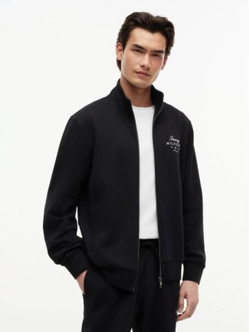 Tommy Hilfiger - Áo Khoác Nam Script Stack FZ Stand Collar