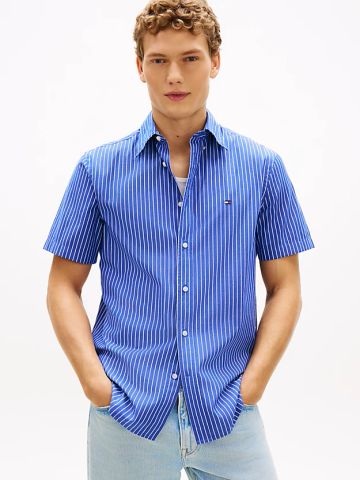 Tommy Hilfiger - Áo Sơ Mi Nam TH Flex Regular Fit Short Sleeve Shirt