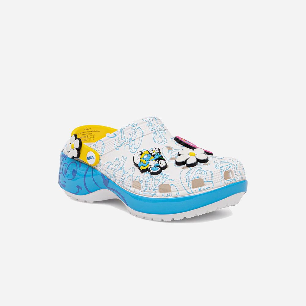 Crocs - Xăng đan nữ Smurfs Platform Lifestyle