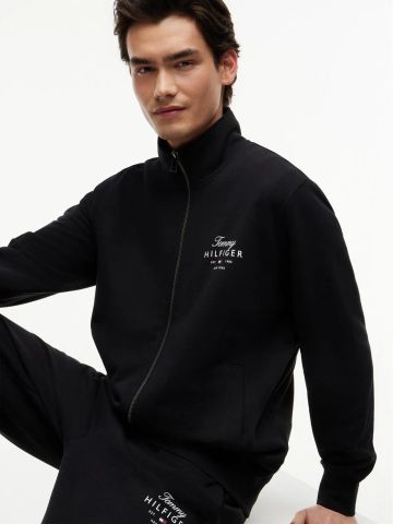 Tommy Hilfiger - Áo Khoác Nam Script Stack FZ Stand Collar
