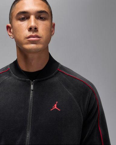 Nike - Áo khoác thể thao Nam Jordan Brooklyn Men's Velour Track Jacket