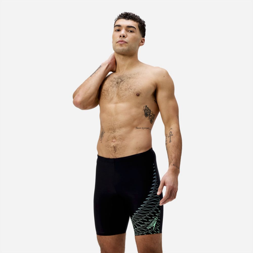 Speedo - Quần bơi nam Medley Logo Jam Green Jammers