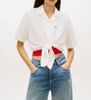 Tommy Hilfiger - Áo Sơ Mi Nữ TH Tie Front Linen Shirt