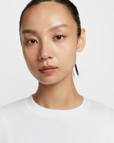 Nike - Áo tay ngắn thể thao Nữ Phoenix Fleece Women's Short-Sleeve Cropped French Terry Top